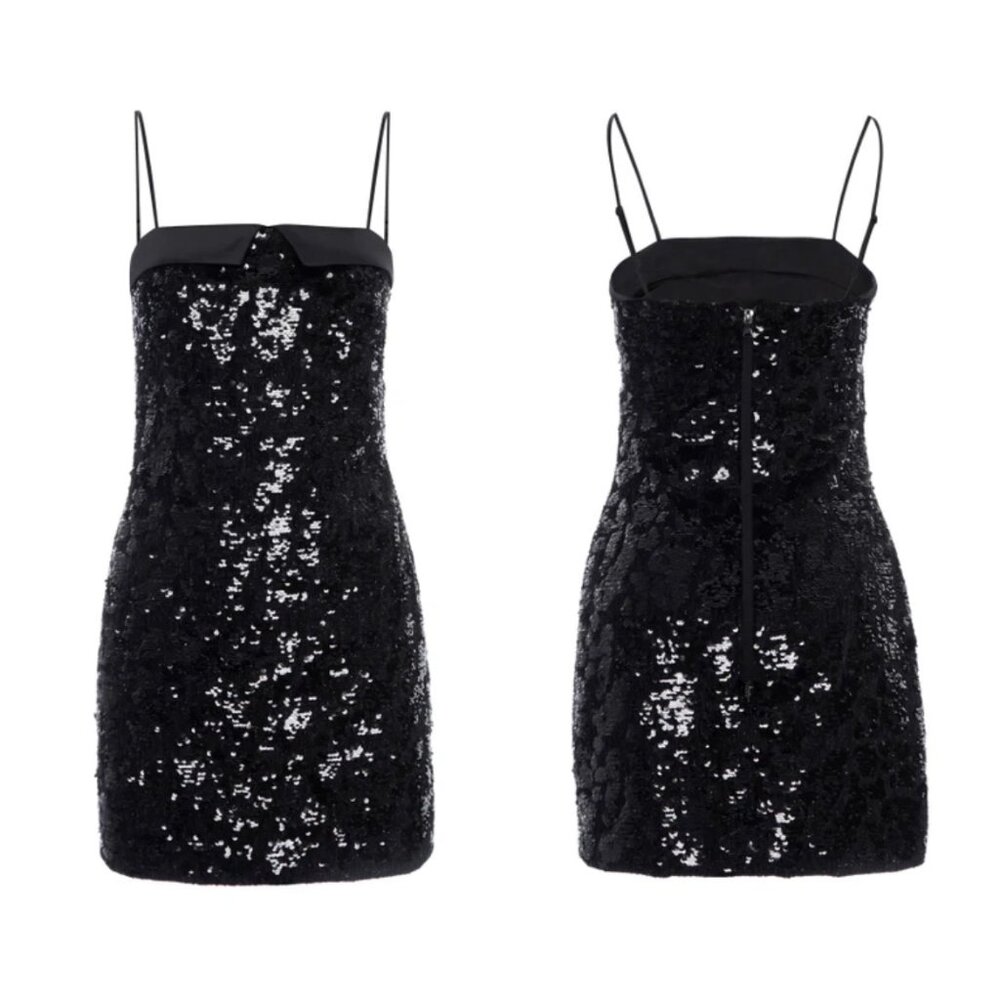 NWT Le Superbe Nominee + Anthropologie Tux Mini Sequin Dress - Picture 4 of 7